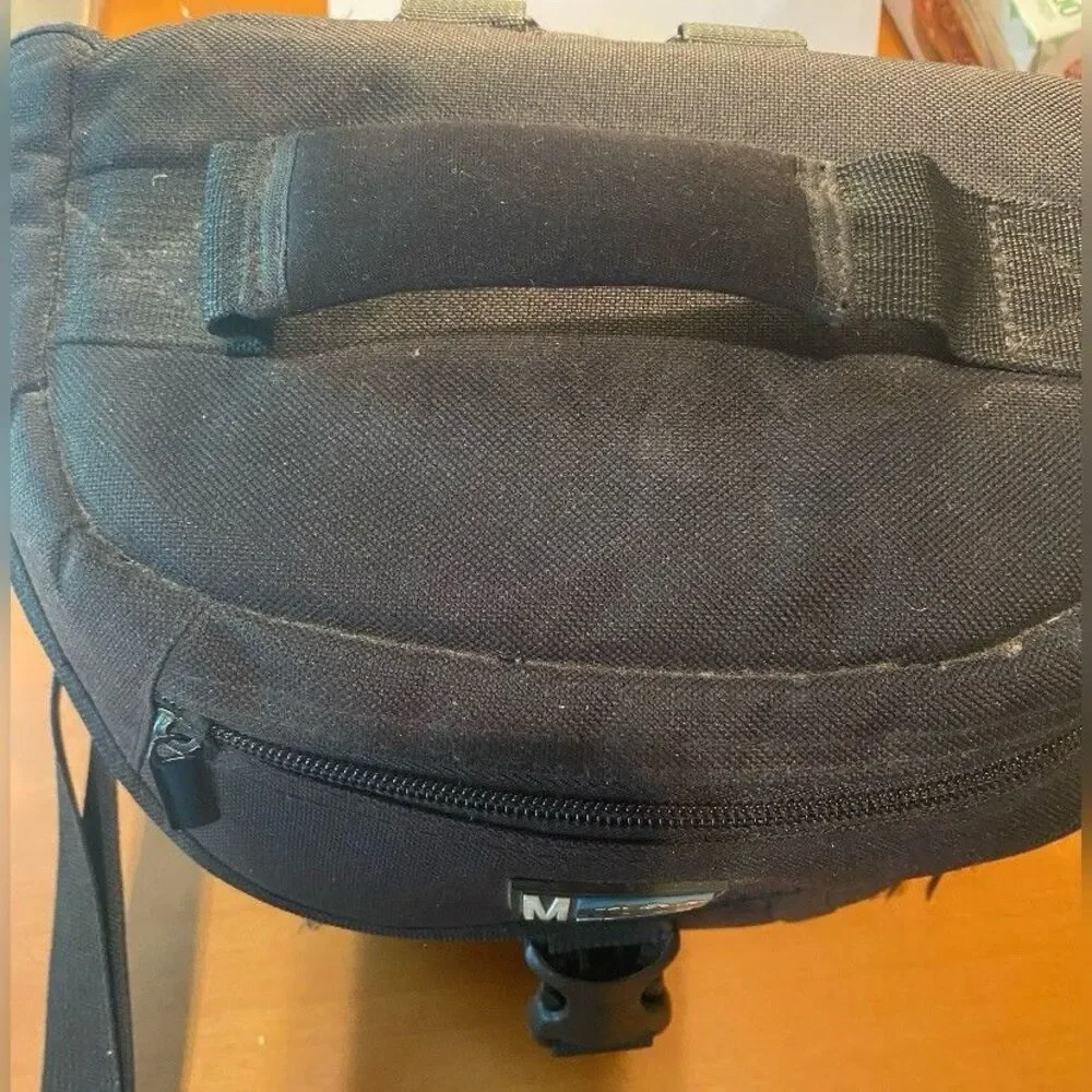 M Rock Camera Bag Canvas Black Strap 9x7”